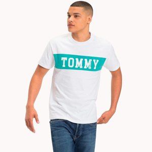 Tommy Hilfiger pánské bílé tričko Logo - XL (100)